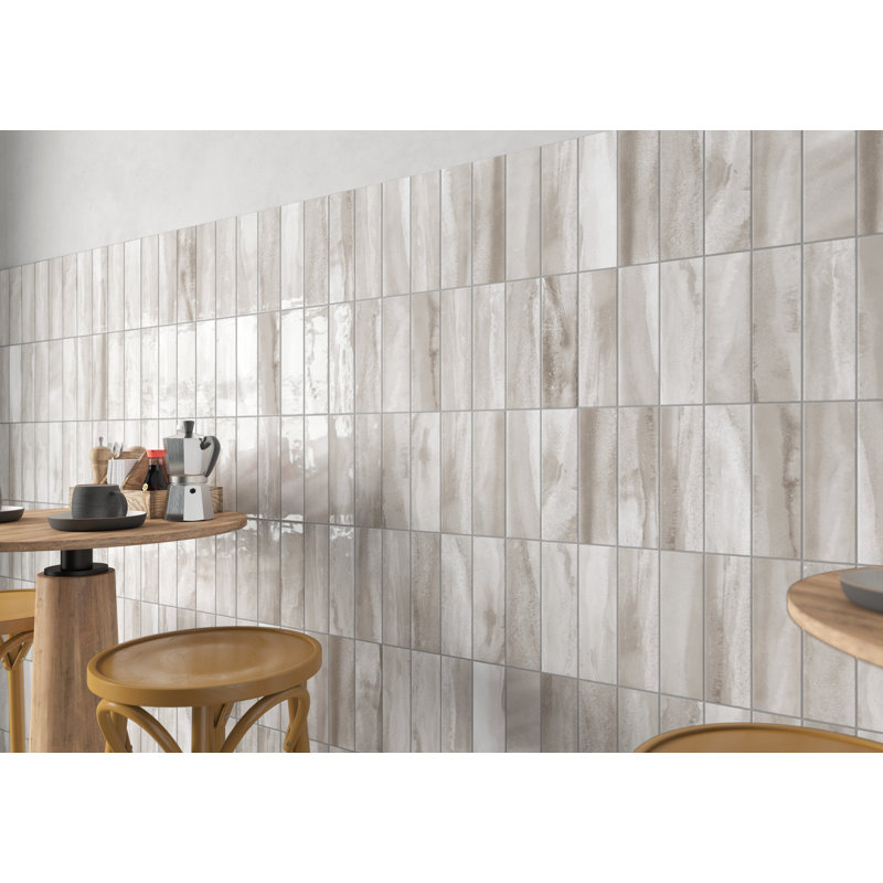 Splendor 3-in. x 10-in. Subway Stone Look Glossy Porcelain Wall Tile, Yalu
