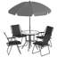 Steel Patio Dining Set Table,