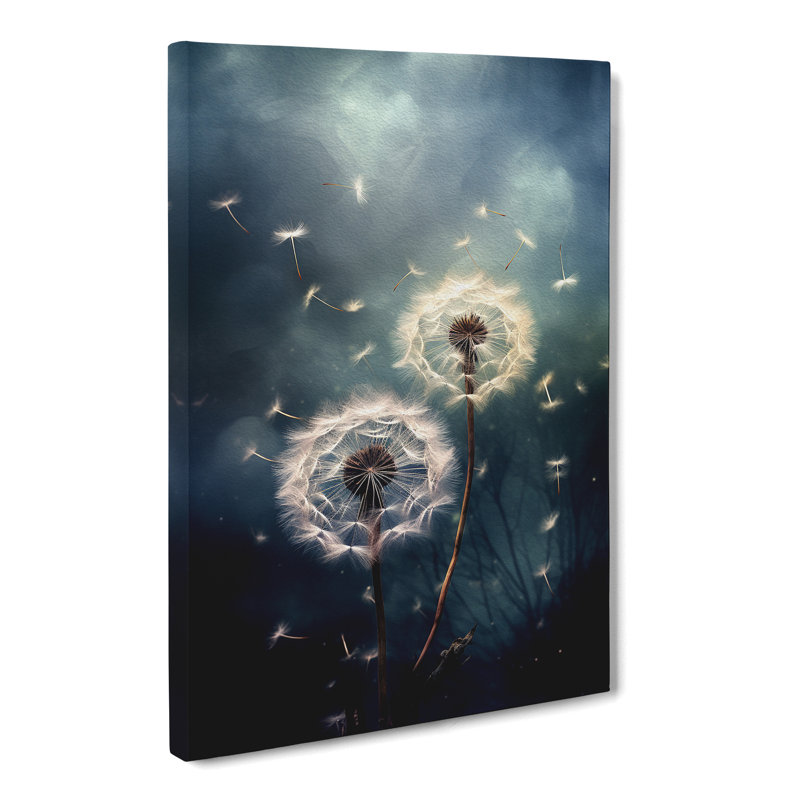 Dandelion Tachisme - Wrapped Canvas, 50cm H x 35cm W x 3cm D
