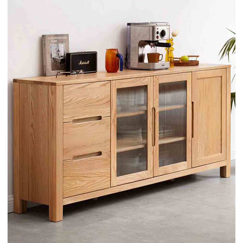Buffet en chêne européen, Naturel
