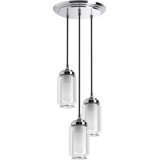 Artifacts 3 Light Pendant Lighting Fixture for Kitchen Island, 10' Adjustable Cord Length