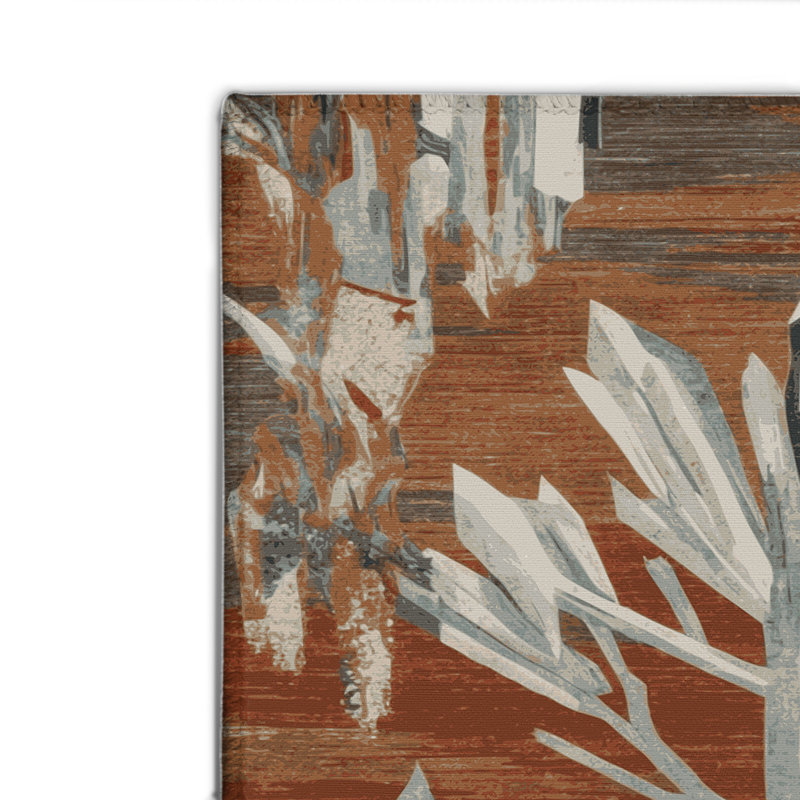 Tapis d'intérieur et d'extérieur brun Nature, Rectangulaire 2 pi x 3 pi