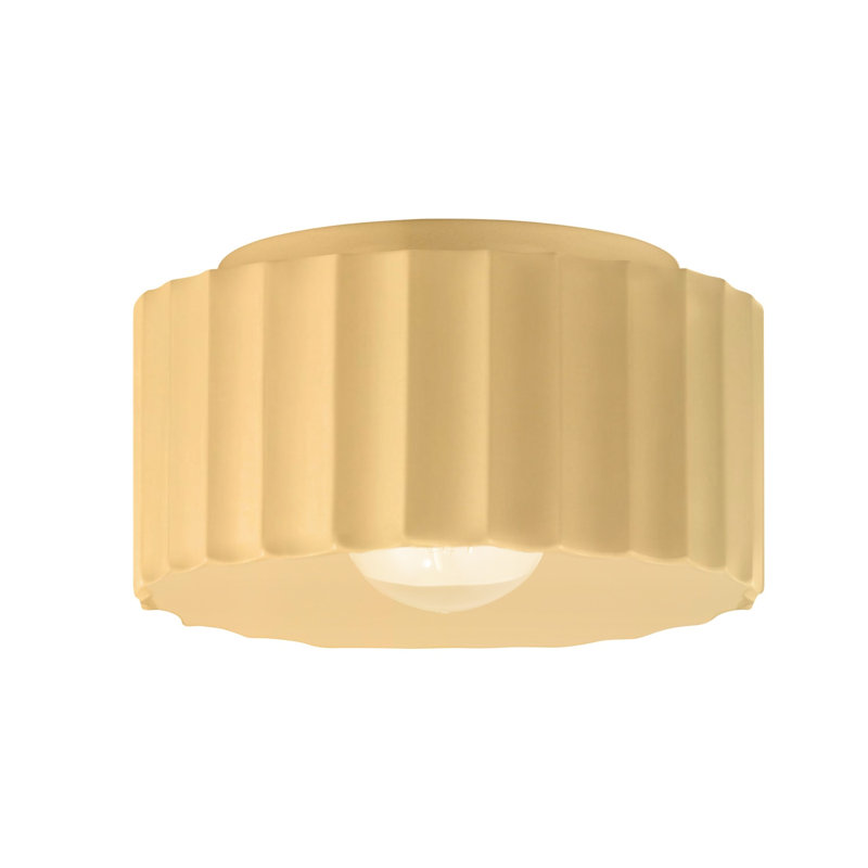 Plafonnier encastré 1 lumière Colgate, Jaune atténué, H 6,5 po x l 10 po x P 10 po