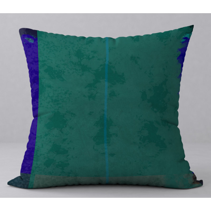 Abstract Reversible Throw Pillow, 24" H x 24" W