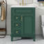 Meuble-lavabo 24 po avec lavabo, meuble-lavabo autoportant avec deux tiroirs de rangement et tablettes réglables, meuble-lavabo moderne avec lavabo simple pour petite salle de bain-313485888