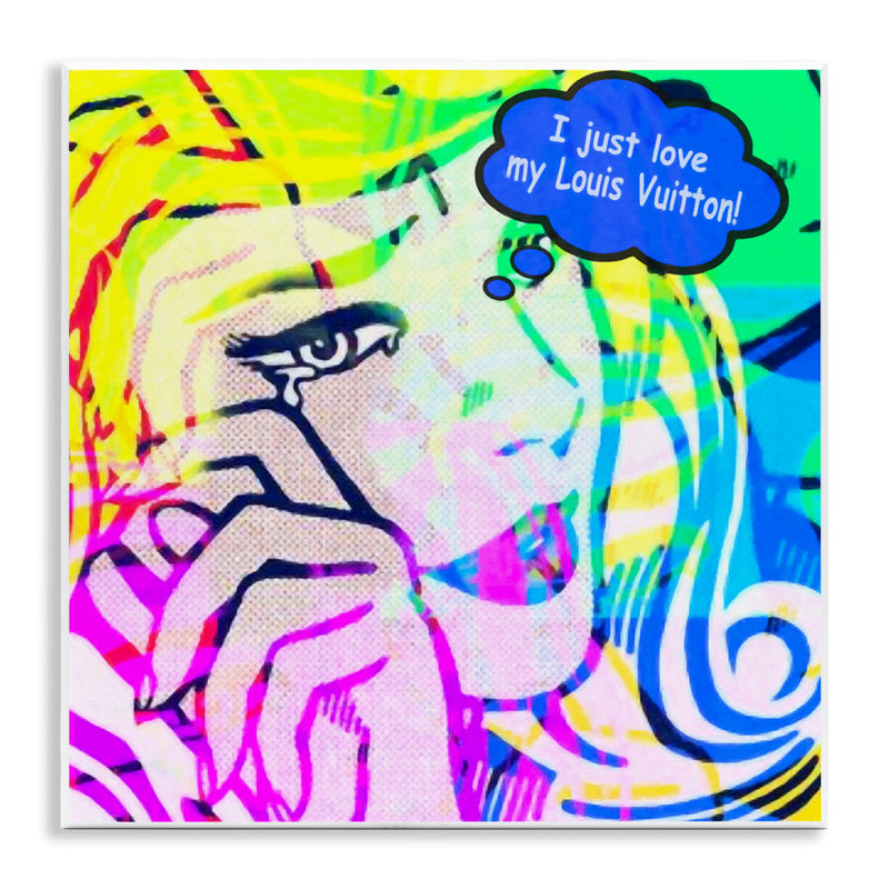 Pop Comic Style Glam Wall Plaque Art by Graffi*tee Studios
