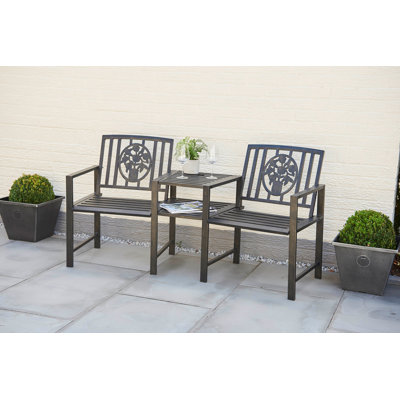 Justyn Steel Outdoor Bench