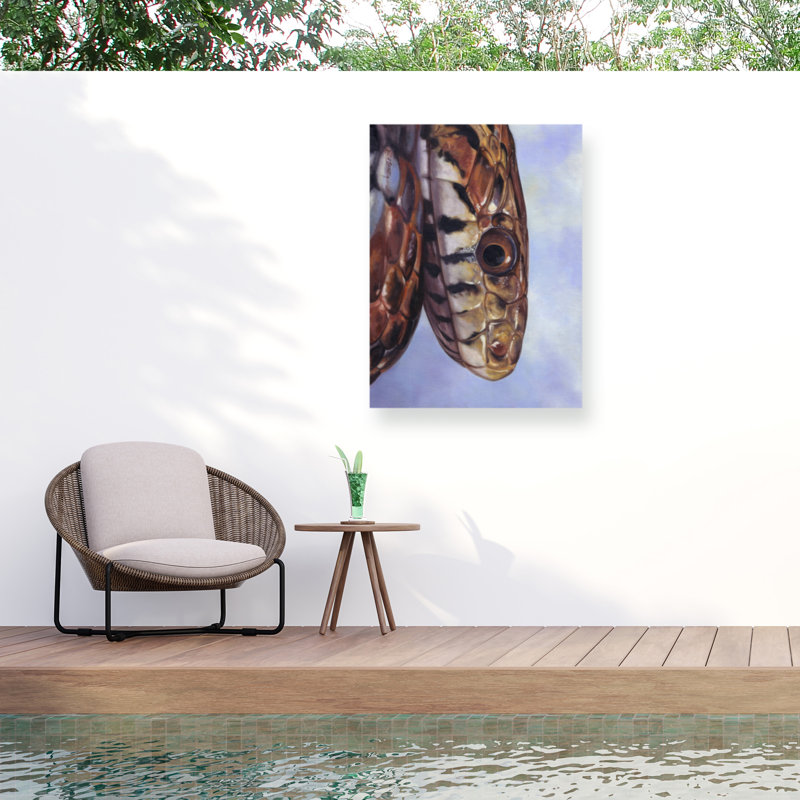 David Stribbling Snake Outdoor  Canvas, 24" H x 32" W