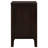Cappuccino 2-Drawer Rectangular Nightstand with Warm Espresso Accents