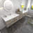 Moreno Bailey 113.5 " W Wall Mounted 2 Double Combined Vanity Unit Bathroom Vanity With Acrylic Top-87461151