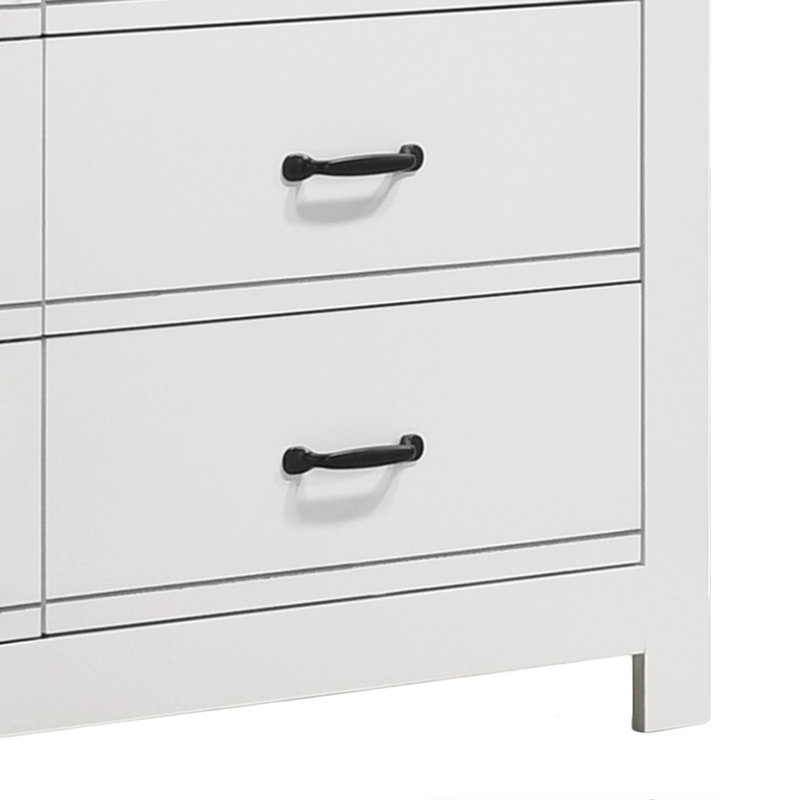 Commode blanche 6 tiroirs Cassini