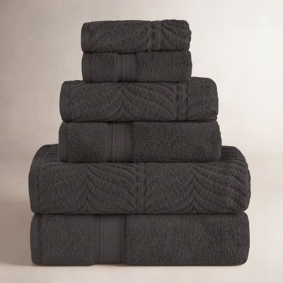Amaretto 6-Piece Chevron Cotton Towel Set