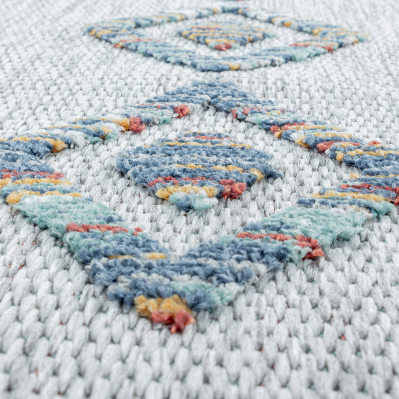 Retrospec Geometric Indoor / Outdoor Area Rug, Rectangle 200 x 290cm