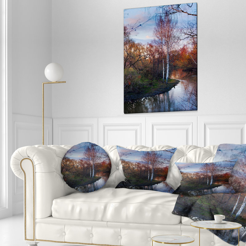 Landscape Reversible Throw Pillow