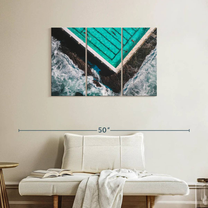 Rorry The Pool By The Beach, 24" H x 38" W
