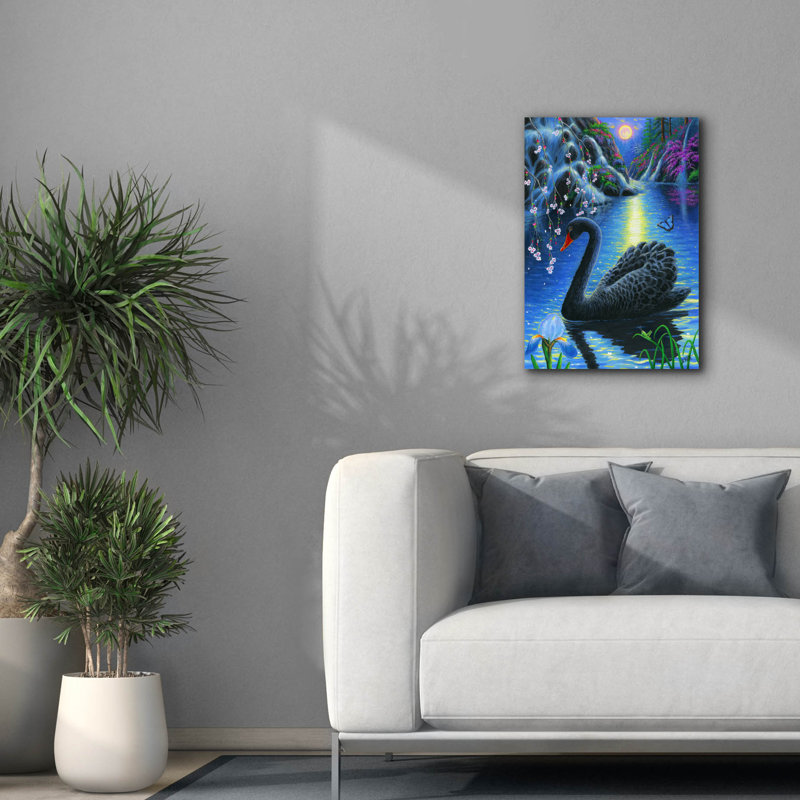 «Spring Moonlight» par Bridget Voth, H 26 po x l 18 po x P 0,75 po