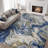 Soft Washable Contemporary Area Rug  With Non-Slip Backing In Marble Pattern-1473947664-1473662907