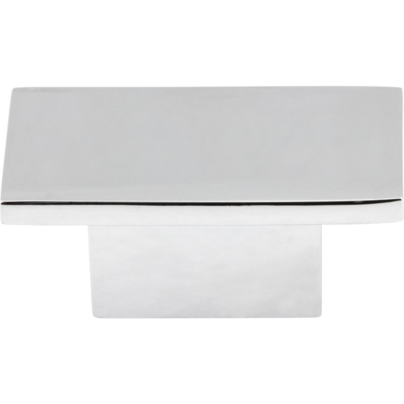 Mirada 1 9/16" Length Rectangle Knob, Polished Chrome