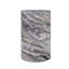 Table basse cylindrique simple texturée en marbre gris