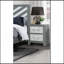 Table de chevet grise
