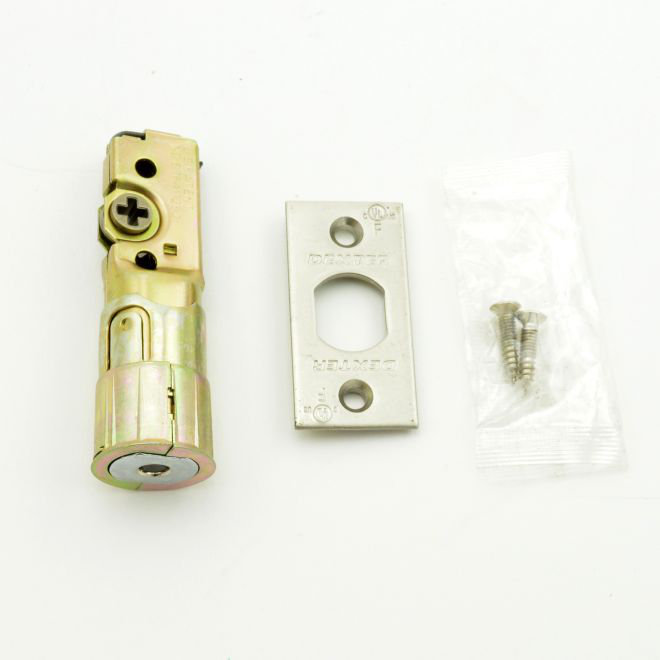 Loquet de remplacement à 4 voies, Chrome satiné, H 1 po x l 1 po x P 3,5 po