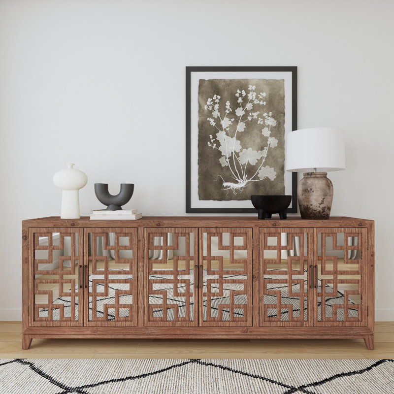 Arley 6Dr Sideboard By Classic Home, Chestnut Brown