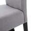 Tabouret de comptoir Kd (2) en gris - l 17,75 po x P 23,2 po x H 37,73 po, structure en bois massif, revêtement 100% élégant pour tout style d'intérieur , Tissu, Tendance