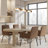 3-Light Modern Linear LED Pendant Light In Dark Gold Finish-1465659315