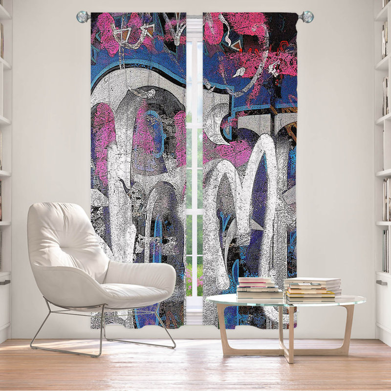 Eviana Room Darkening Curtain Pair, 20" W x 52" L