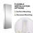 Rectangular Recessed Or Wall Mount Aluminum Frameless Medicine Cabinet Mirror With Adjustable Glass Shelves-894689145