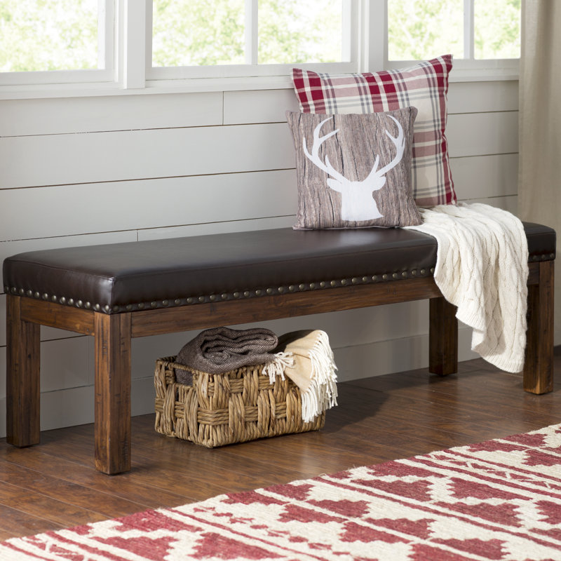 Breedenjr PU Leather Upholstered Bench