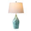 Lampe de table moderne 28 po, lampe de chevet en céramique verte émaillée à la main avec ampoule, lampe de chevet pour le salon, la chambre et le bureau-1678843668