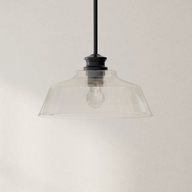 1 - Light Dome Pendant, Matte Black