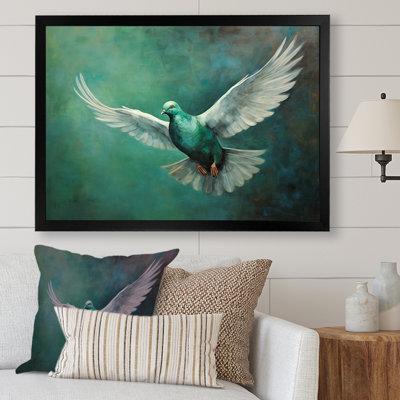 «Teal Dove S Journey», reproduction sur toile