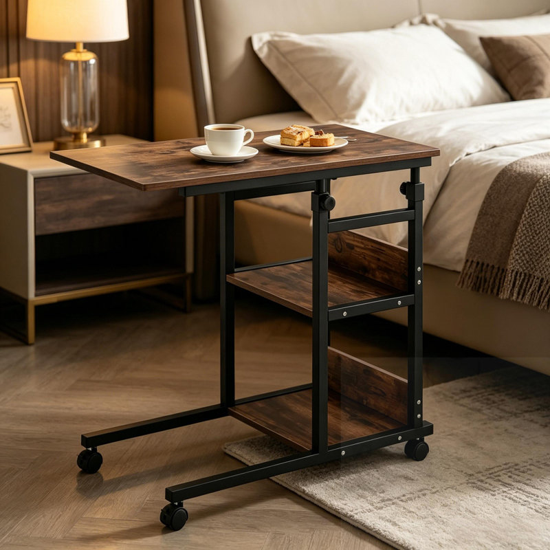 Height-Adjustable Bar Cart