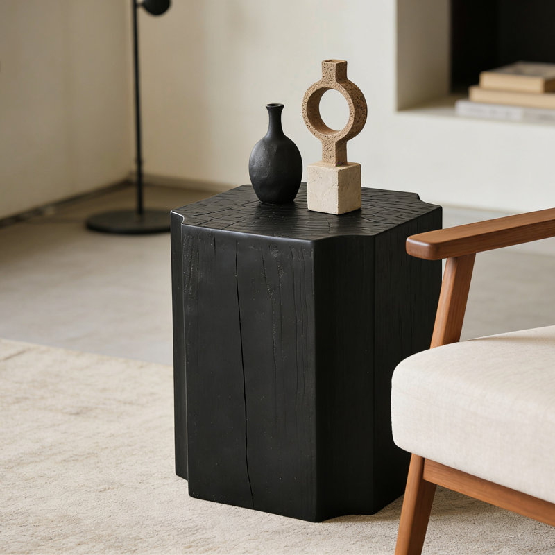 Table d'appoint table d'appoint brun clair