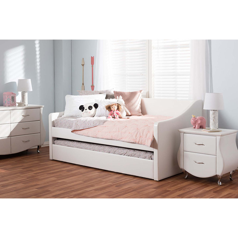 Esse Upholstered Daybed, White