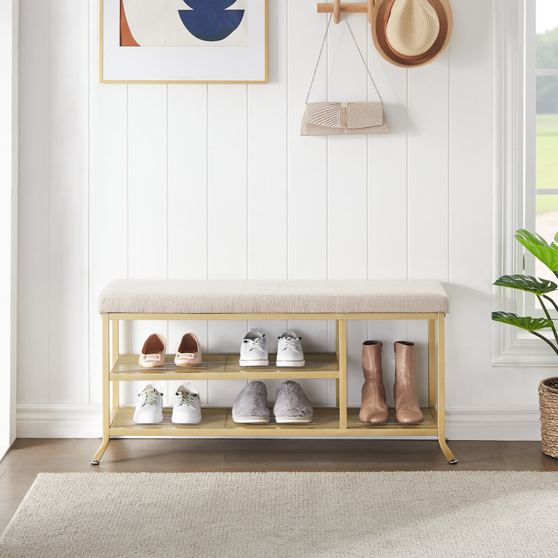 Pace-Saving Shoe Bench with Storage Compartment