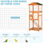 Cage à oiseaux en bois pour perroquet PawHut