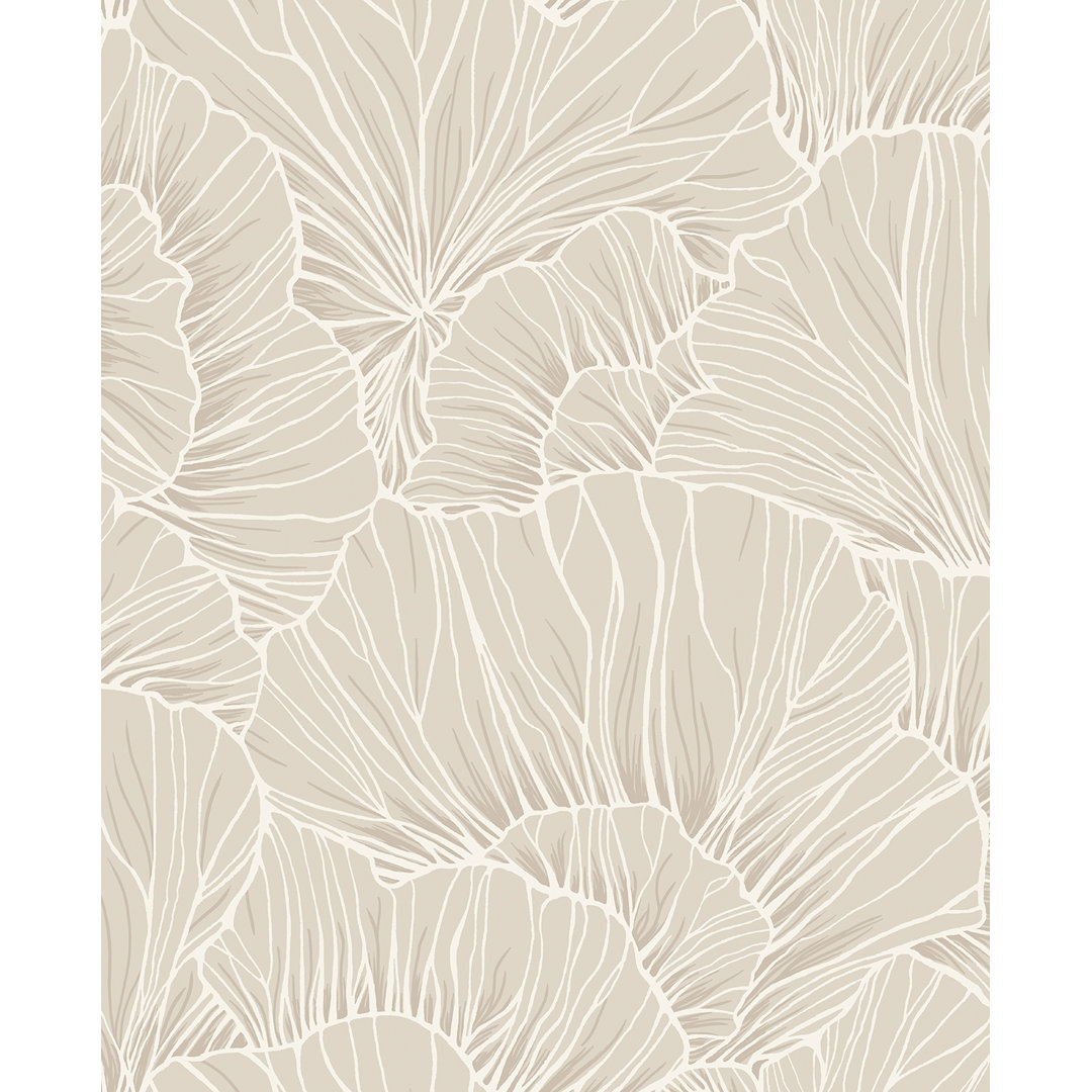 Frosted Linen Coral Way Peel And Stick Wallpaper