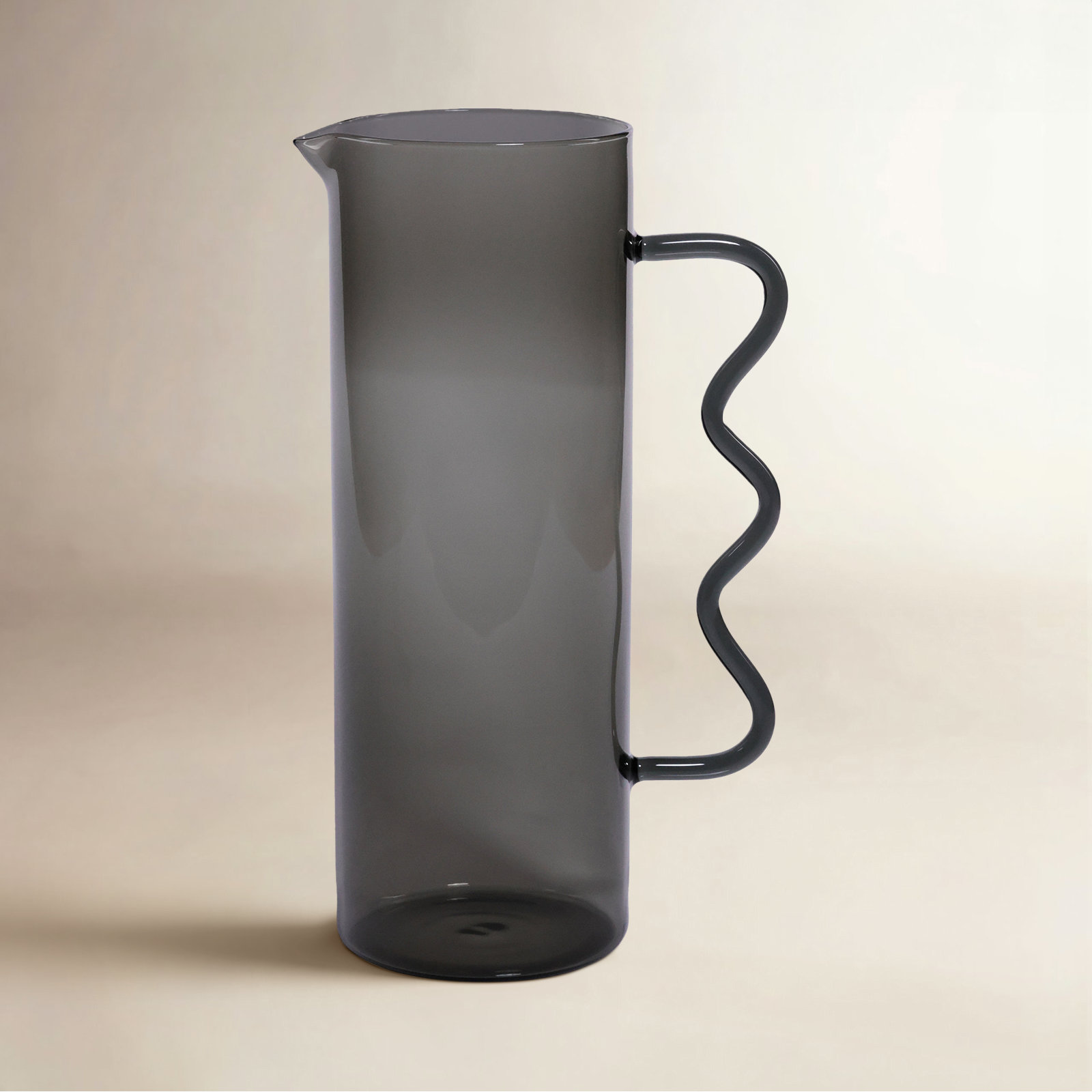 Borosilicate Glass Pitcher, Smoke