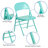 Oliverson Double Braced Metal Folding Chair-2062912998