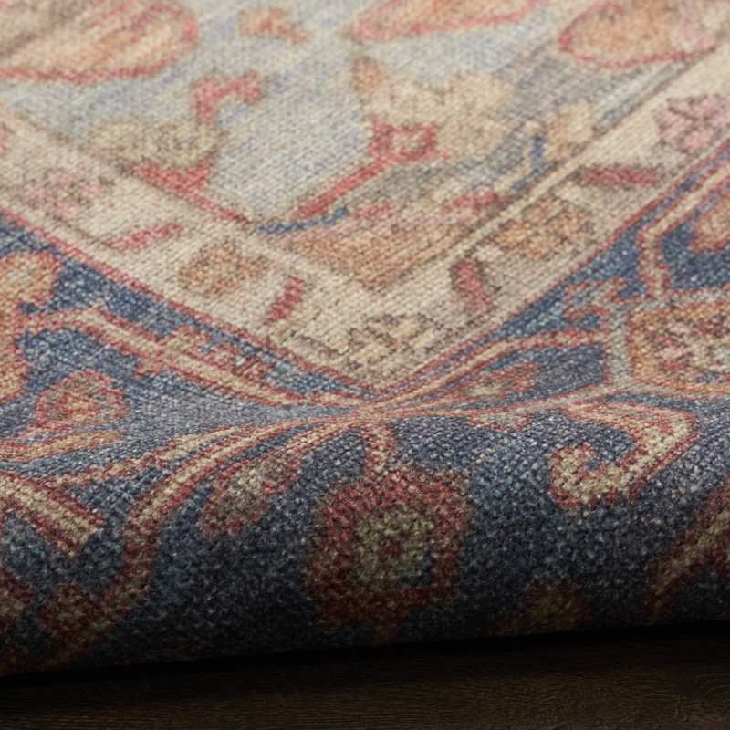 Herkimer Machine Washable Vintage Area Rug, Runner 2'2" x 8'
