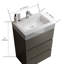 Meuble-lavabo autoportant avec grand lavabo et rangement-106912722
