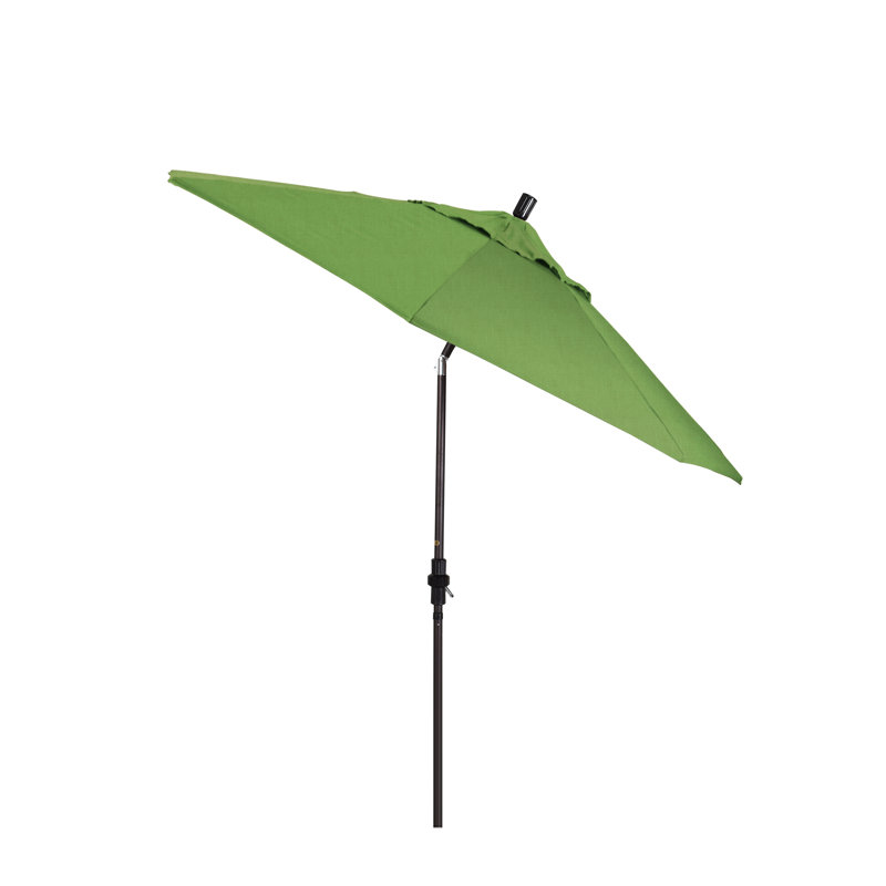 Parasol de marché Sunbrella® 9 pi Roverta, Spectre Sunbrella® coriandre, Noir