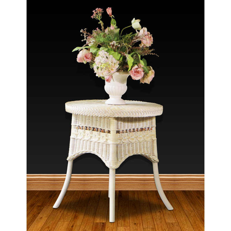 Table de bout, Blanc délavé, 19 po
