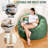 Gaint Bean Bag Chair For Adults, Bean Bag Couch With Luxurious Removable Velvet Cover & Sponge Filling, Oversized Floor Lazy Sofa For Bedroom, Living Room, Dorm-1084687965