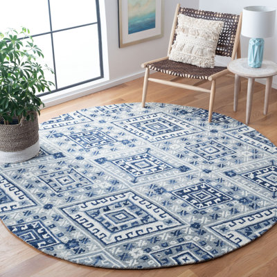 Vahakn Hand Tufted Wool Geometric Rug
