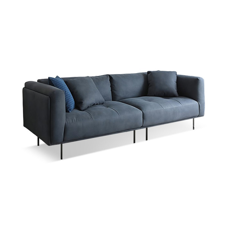 Coussin modulaire 100% polyester, 3, H 31,5 po x l 98,43 po x P 36,22 po, Bleu