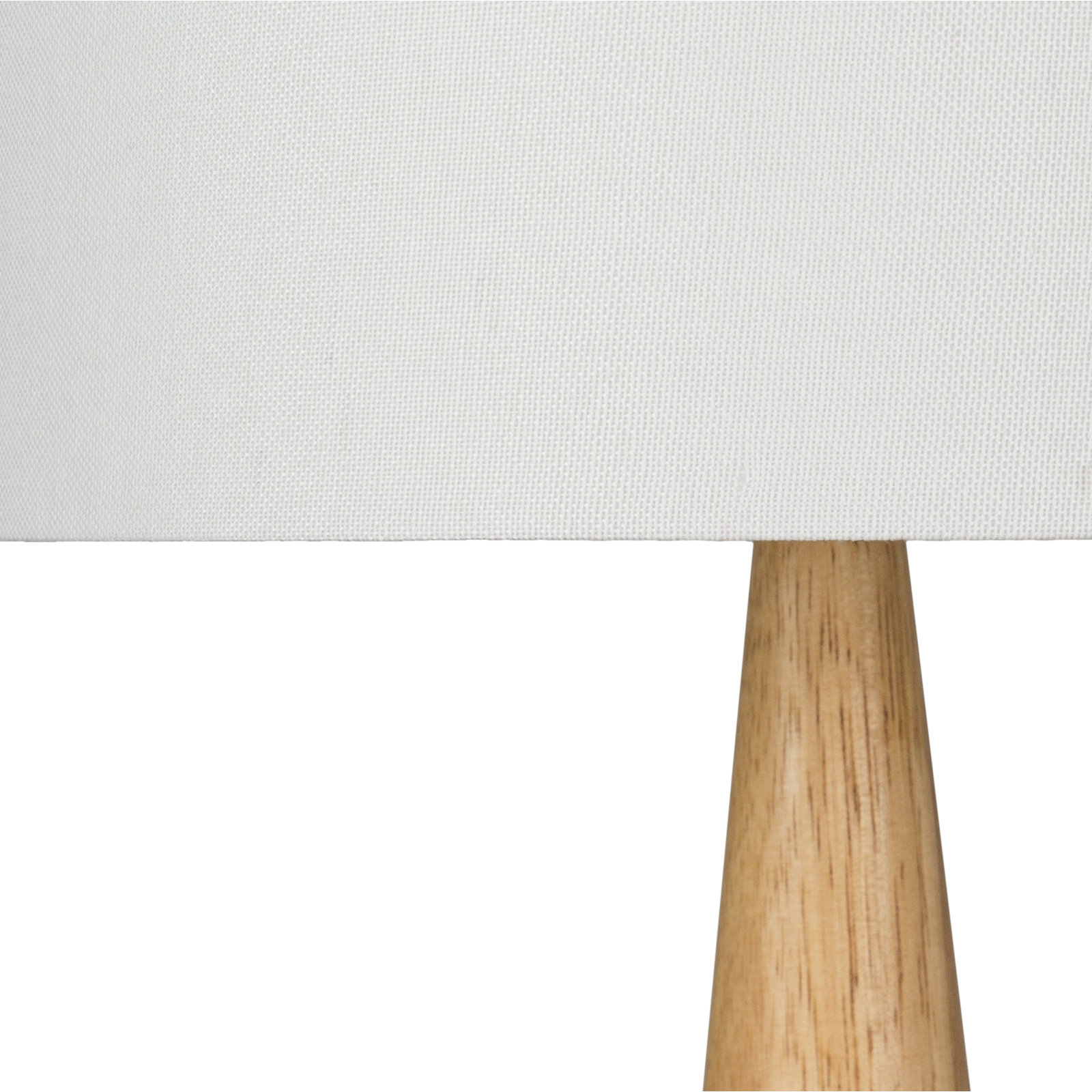 Scotia Ceramic Solid Wood Table Lamp, Cream